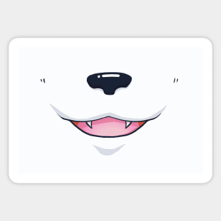 Polar Bear Face Sticker